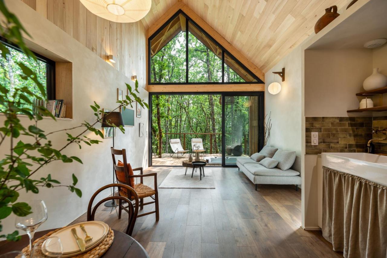 Wabi Sabi Lodge - Spa&Sauna Privatif - Foret 蒂雷纳 外观 照片